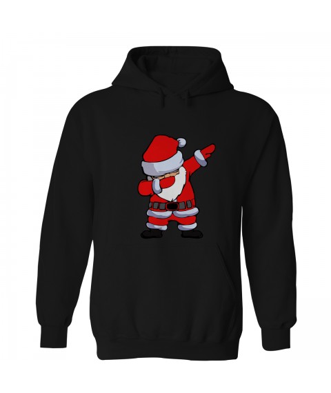 Women's Santa Claus hoodie Black, XXL
