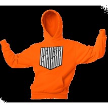 Unisex hoodie "Rusnya" insulated with fleece, Orange, S