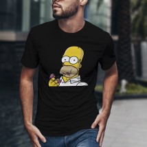 T-shirts for the sick Homer and Donut Black, 52, 46