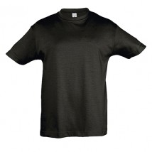 Детская черная футболка 10 лет (130см-140см)