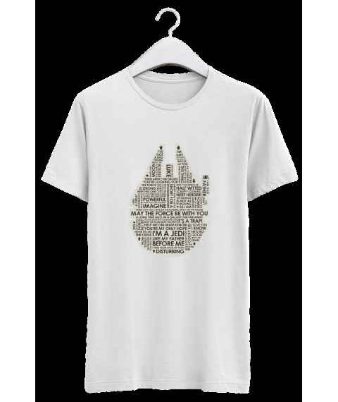 Men's T-shirts.STAR WARS1 White, S