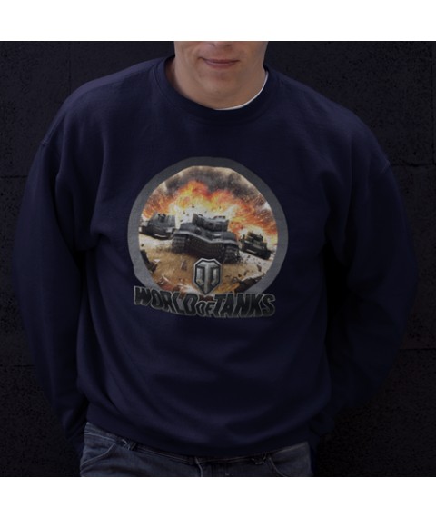 World of tank sweatshirt dark blue, L