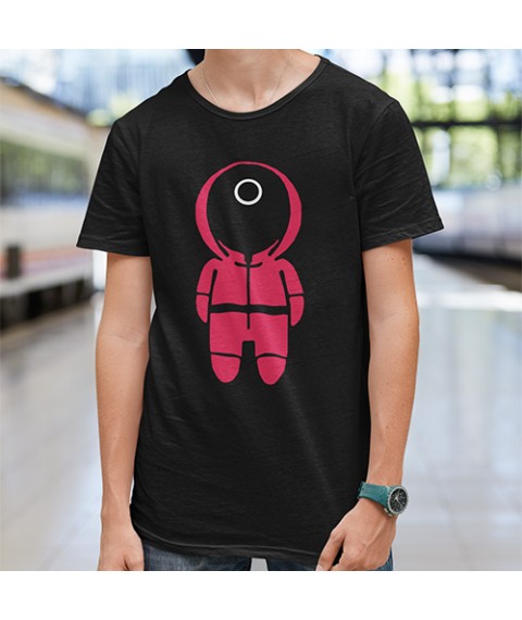 Men's T-shirt Game of squid guard O Black, S
