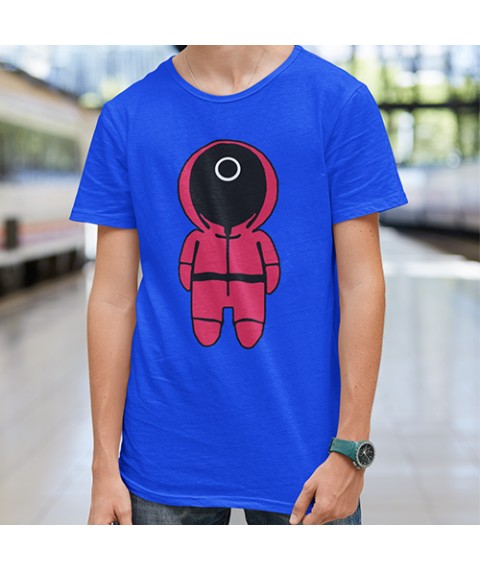 Men's T-shirt Squid Game Guard O Bright Blue, M