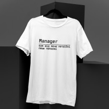T-shirt with print Manager Biliy, XL