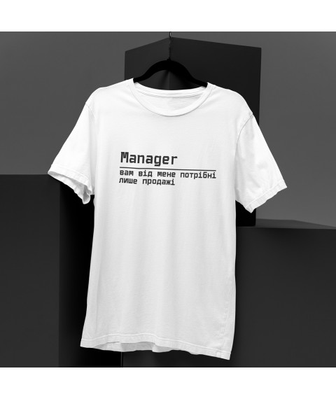 T-shirt with print Manager Biliy, S