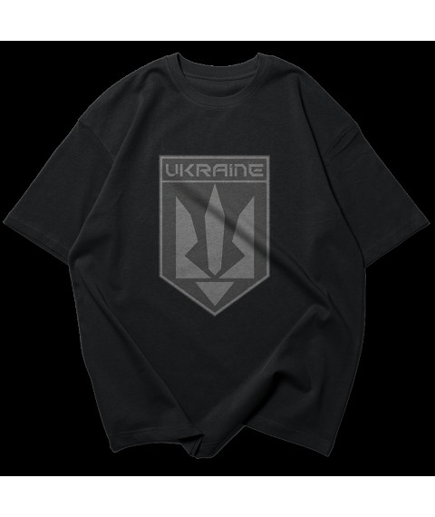 Oversized T-shirt, black Mighty Trident 2XL