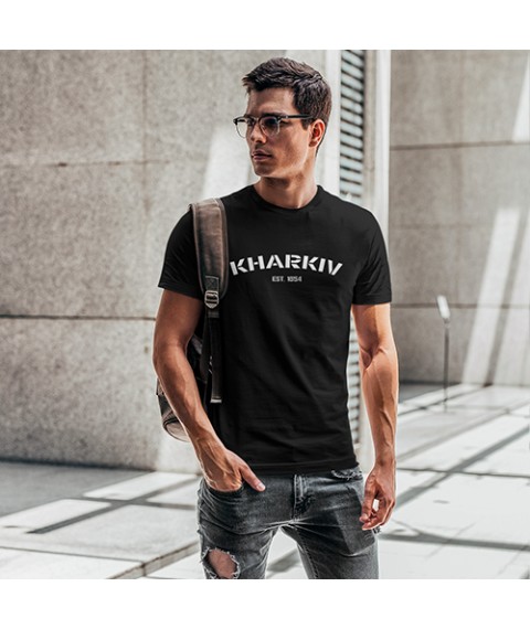 Men's T-shirt Kharkiv 1654 Black, 2XL