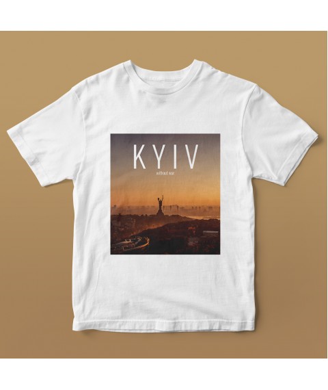 T-shirt white "Places of Ukraine" Kiev women's, XS