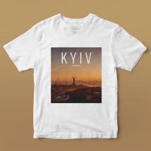 T-shirt white "Places of Ukraine" Kiev men's, S