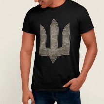 Men's T-shirt Trident in army colors Black, M