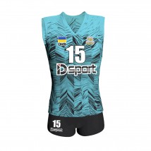 Women's volleyball uniform Sports touch mint