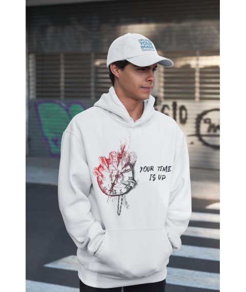 White color hoodie YOUR TIME XXL