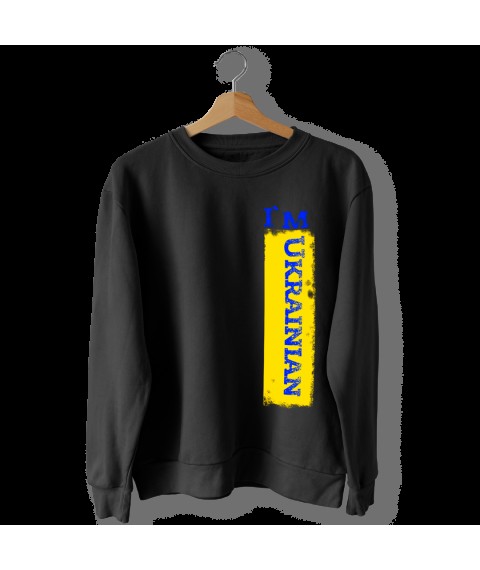 Black sweatshirt I`m UKRAINIAN M