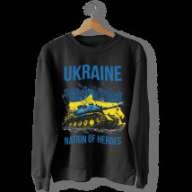 Black sweatshirt "UKRAINE NATIONAL HEROES" 3XL