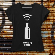 Women's T-shirt Wine zone Black, M