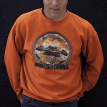 World of tank sweatshirt Orange, XL