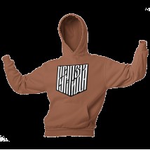Unisex hoodie Rusnya without insulation, Milk chocolate, XL