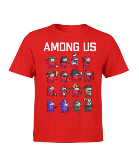Children's T-shirt Amongi Red, 130cm-140cm