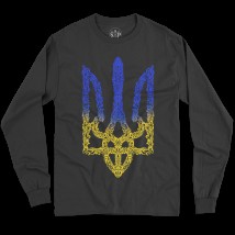 Hoodie in black color Trident with white ribs S, Sweatshirt