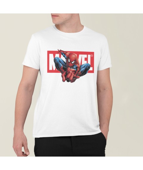 Men's T-shirt Marvel Spiderman White, M
