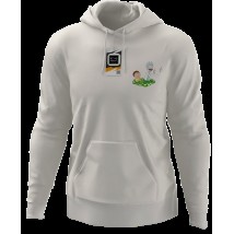 Hoodie Rick And Morty White, S