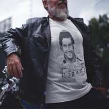 Men's T-shirt Pablo Escobar White, 2XL