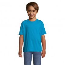Детская бирюзовая футболка