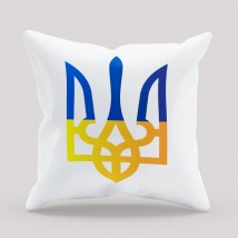 Trident pillow in flag colors