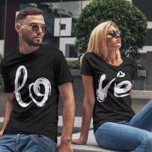T-shirts for lovers Lo Ve Black, 48, 44