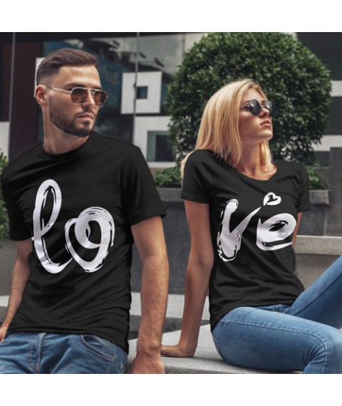 T-shirts for lovers Lo Ve Black, 52, 52