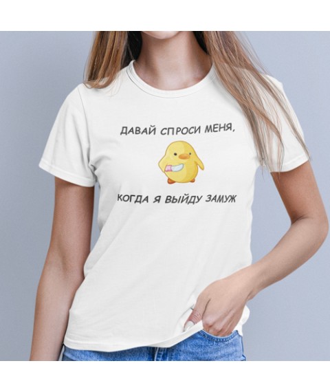 T-shirt when I get married White, XL