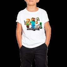Children's T-shirt Minecraft Minecraft 118cm-128cm, White