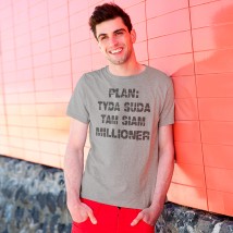 T-shirt with Plan print