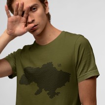 Men's T-shirt UK dots 2XL, Khaki