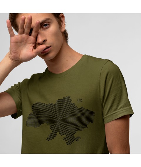 Men's T-shirt UK dots 2XL, Khaki