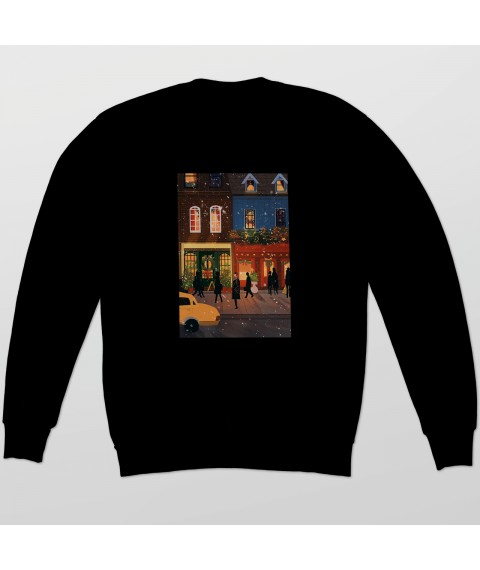Sweatshirt with Christmas print Black, L