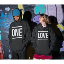 Hoodie for two One Love Black, 50, 46