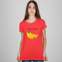 Women's T-shirt Yellow Red, XL