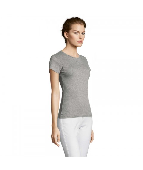 Women's T-shirt gray melange Miss XL
