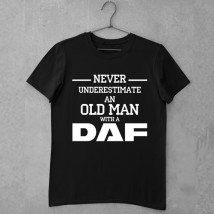 Men's T-shirt Daf Black, L