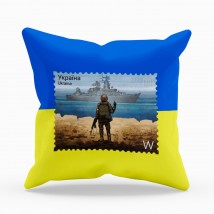 Russian warship pillow