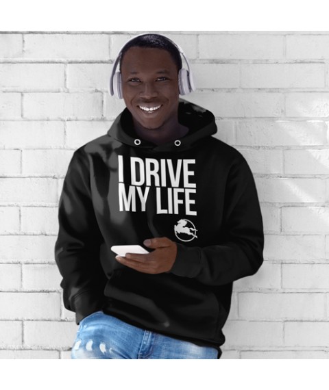 I drive my life hoodie Black, XXXL