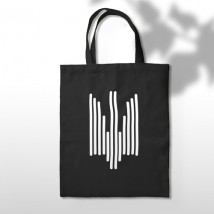 Shopper patriotic black and white "Trezub" Black