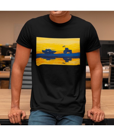 Men's T-shirt Tractor Viyska Black, 2XL