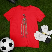 Футболка Сиреноголовый 8 лет (118см-128см), Красный