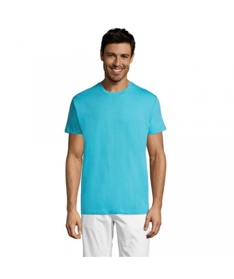 Men's turquoise T-shirt Regent XXL