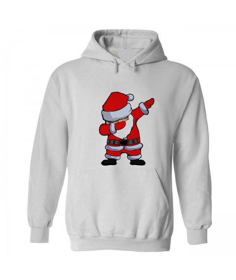 Women's Santa Claus hoodie White, L