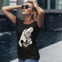 Women's T-shirt Alice Black, XL