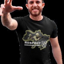 Футболка мужская ЗСУ Respect Черный, S